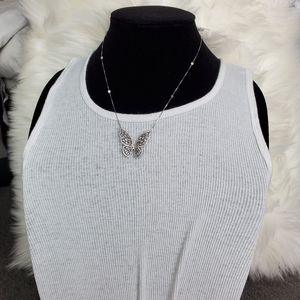 Butterfly pendant necklace